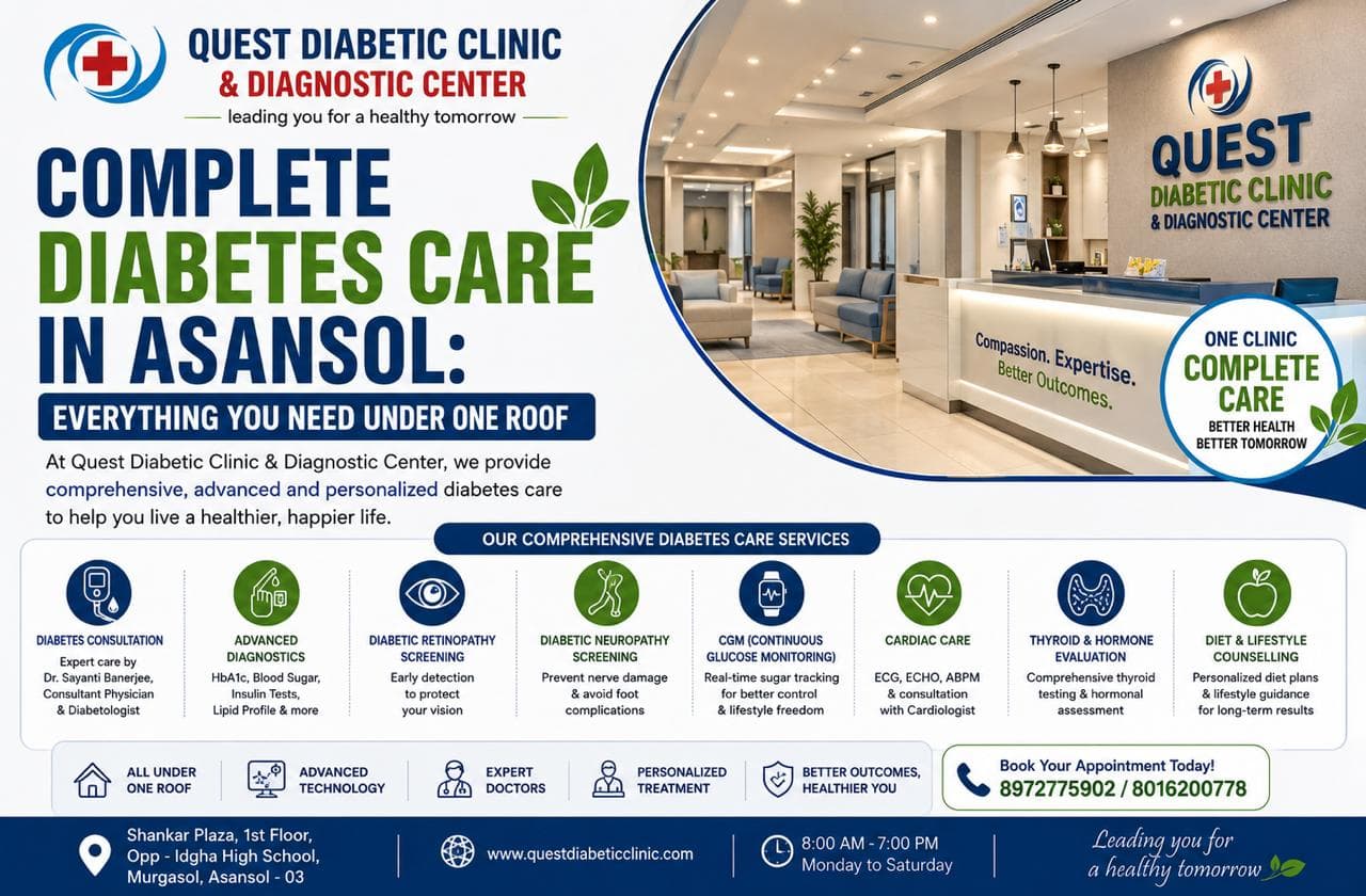 Complete Diabetes Care in Asansol: Everything You Need Under One Roof