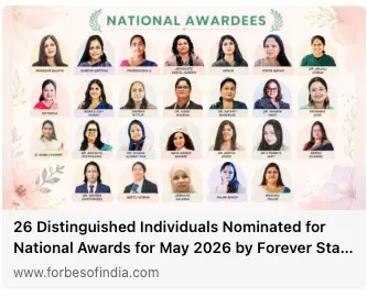 Forbes India Feature – National Award Nominee 2026